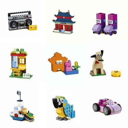 Lego Classic 10702 - Hộp gạch lớn sáng tạo với 583 miếng ghép và 41 màu sắc