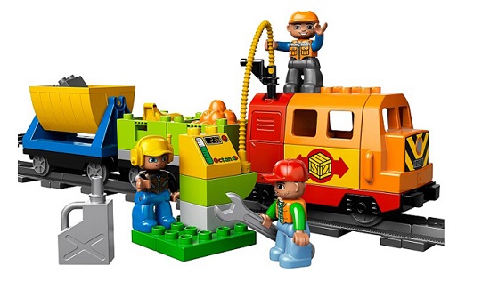 Các mảnh ghép có trong bộ Lego Duplo 10508 - Bộ Xe Lửa Cao Cấp