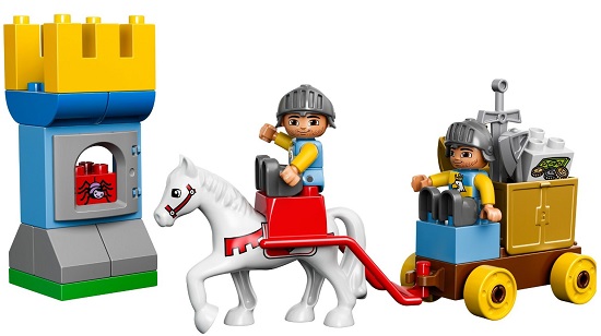 Chiếc xe ngựa và nhân vật xuất hiện trong bộ Lego Duplo