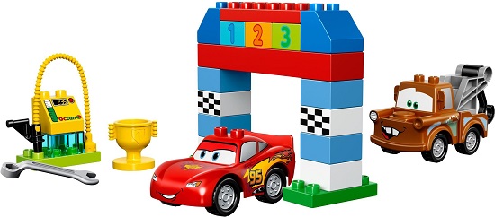 Các chi tiết trong bộ Lego Duplo 10600 - Cuộc đua