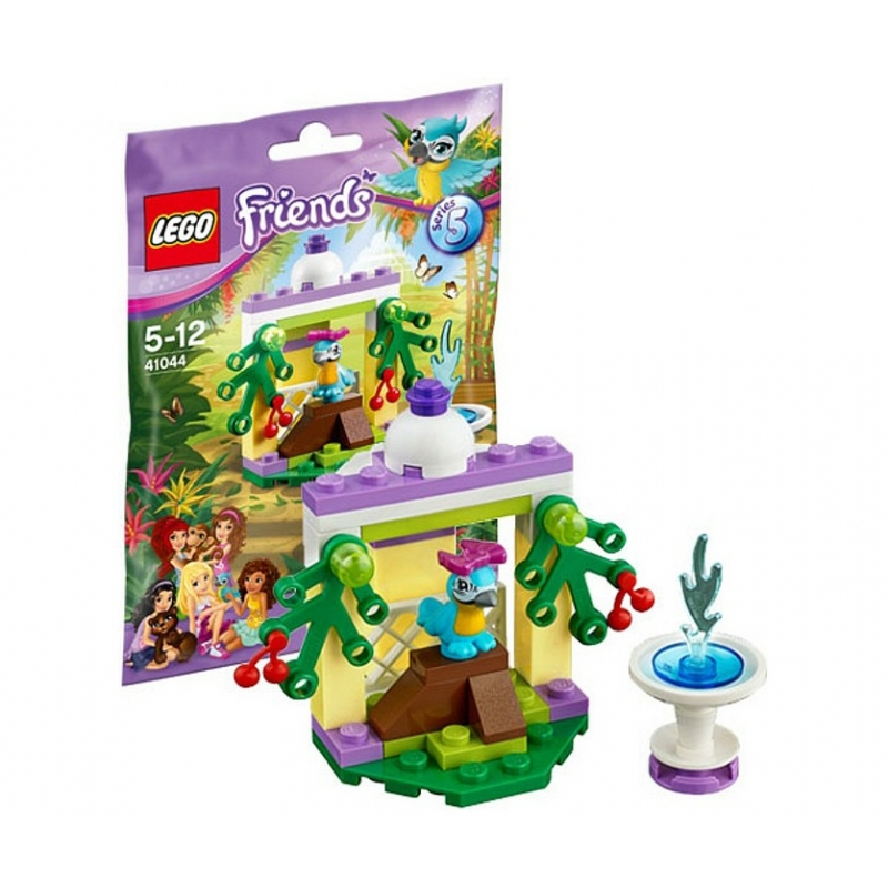 Toàn bộ các mô hình có trong sản phẩm Lego Friends 41044 - Đài phun nước của chim vẹt sau khi hoàn thành