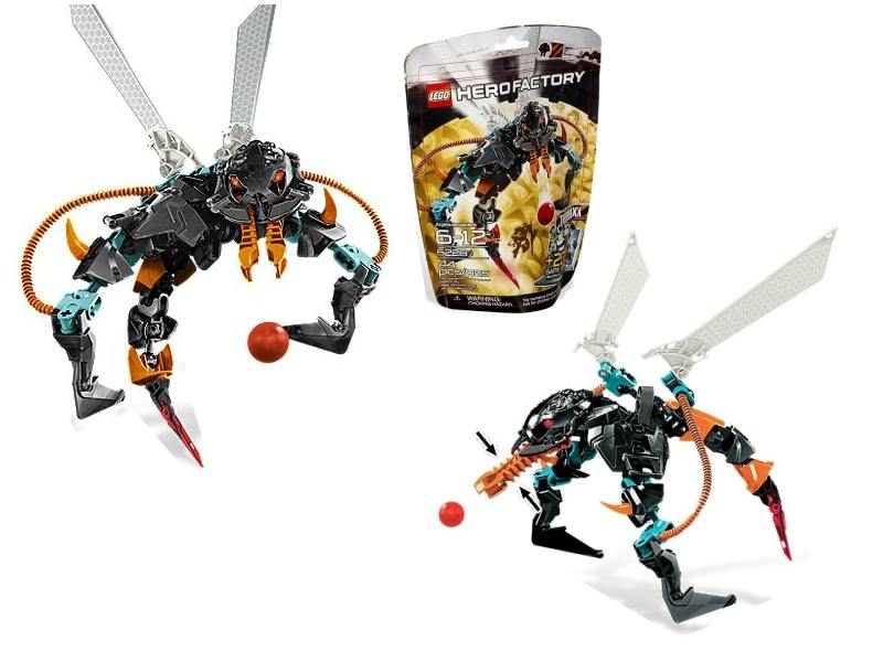 Mô hình quái vật sau khi lắp ráp xong bộ đồ chơi Lego Hero Factory 6228 - THORNRAXX