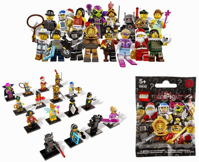 Trọn bộ các chi tiết trong sản phẩm Lego Minifigures 8833 - Nhân vật Lego số 8