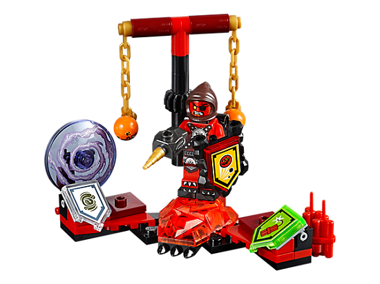 Các chi tiết có trong bộ xếp hình Lego Nexo Knights 70334 - Quỷ Chỉ Huy