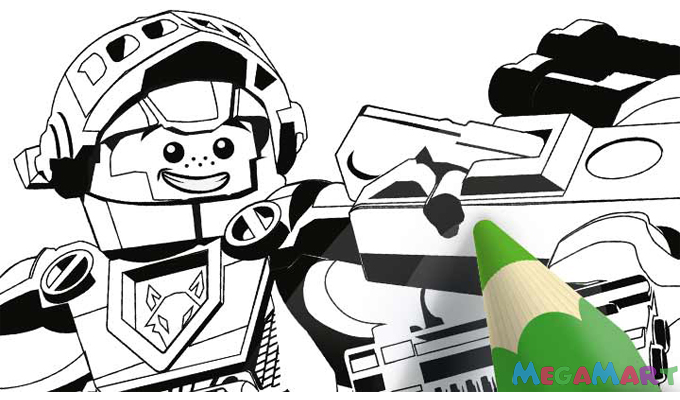 Lego Nexo Knights phiên bản tranh tô màu Lego Nexo Knights Phiên Bản Tranh Tô Màu