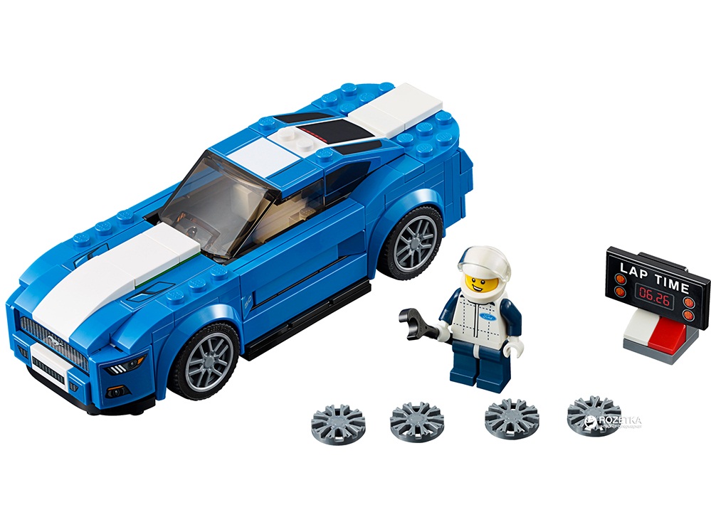 Toàn bộ chi tiết có trong bộ xếp hình Lego Speed Champions 75871 - Xe Đua Ford Mustang Gt