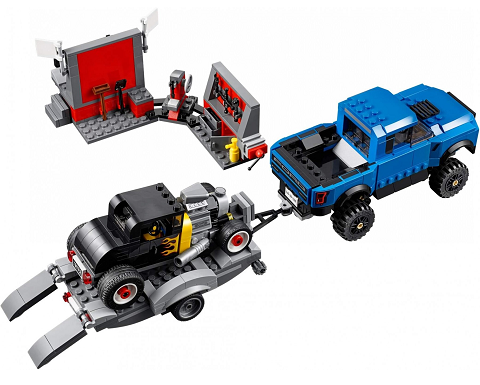 Bộ xếp hình Lego Speed Champions 75875 - Xe Đua Ford F-150 Raptor Và Ford Model A Hot Rod rèn luyện tính cẩn thận cho bé