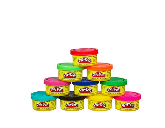 Play-Doh 22037 - Ống bột nặn 10 màu các hộp của bộ đất nặn