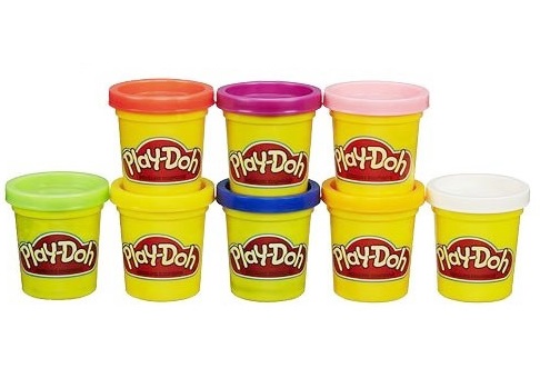 Các loại đất nặn có trong bộ Play-Doh A7923 - Bột nặn 8 màu