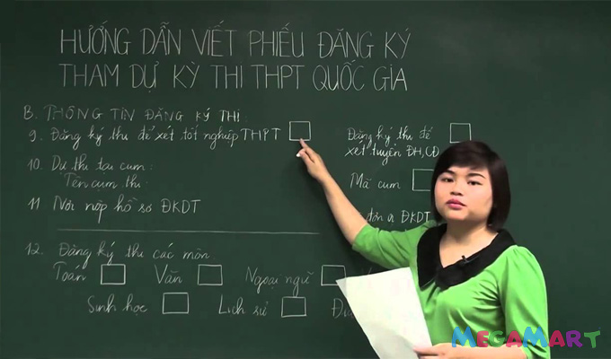 Các thí sinh phải chọn mục đích thi để xét tốt nghiệp hay xét đại học
