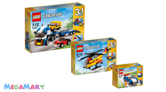 Lego Creator 3 trong 1 nổi tiếng phù hợp với độ tuổi 6-12