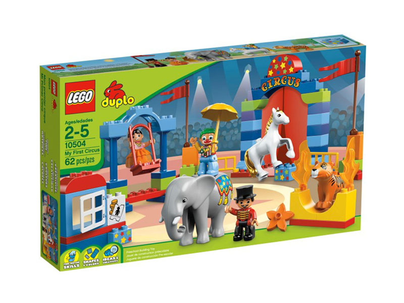 Vỏ ngoài hộp sản phẩm Lego Duplo 10504 - Rạp Xiếc Đầu Tiên