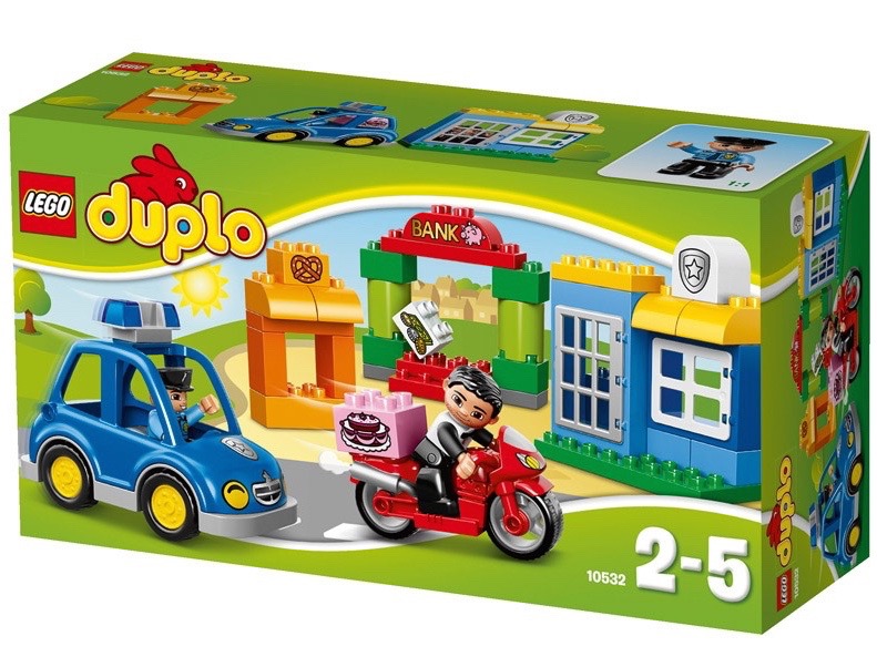 Vỏ hộp sản phẩm Lego Duplo 10532 - Bộ Lắp Ráp Chủ Đề Cảnh Sát Đầu Tiên