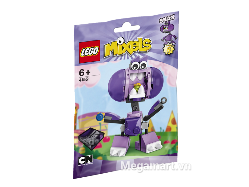 Vỏ hộp sản phẩm Lego Mixels 41551 - Sinh Vật Snax