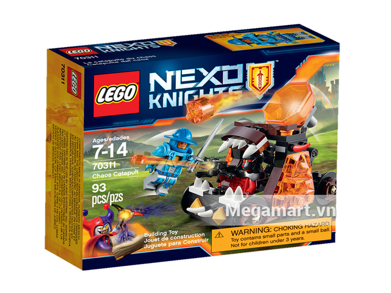Bộ xếp hình Lego Nexo Knights 70311 - Cỗ Xe Bắn Đá rất hấp dẫn dành cho các bé từ 7 đến 14 tuổi
