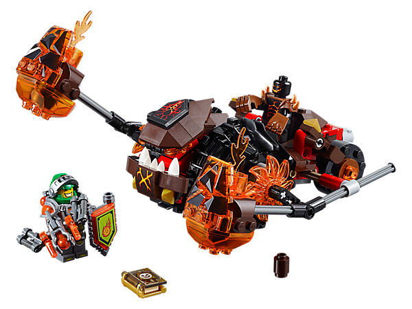 Toàn bộ bộ ghép hình Lego Nexo Knights 70313 - Cỗ Máy Phá Hủy Của Moltor