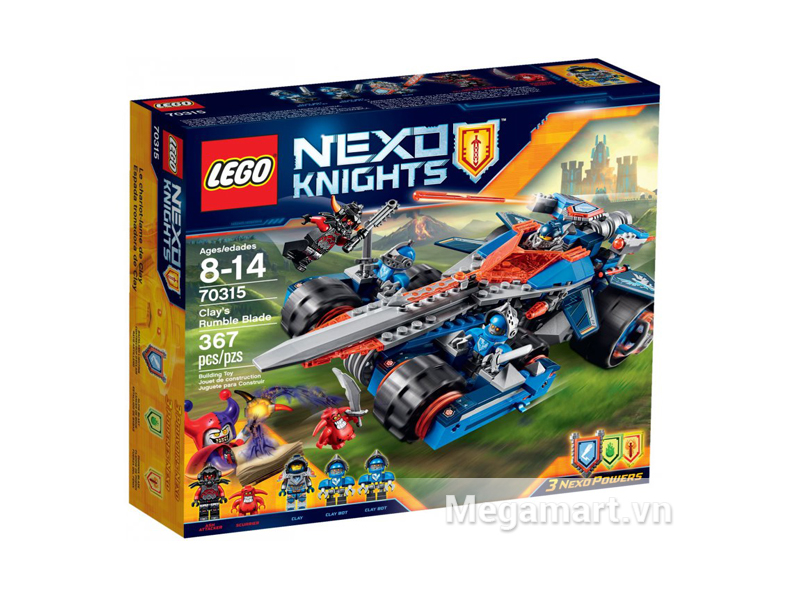 Hình ảnh bộ ghép hình Lego Nexo Knights 70315 - Phi Cơ Kiếm Của Clay