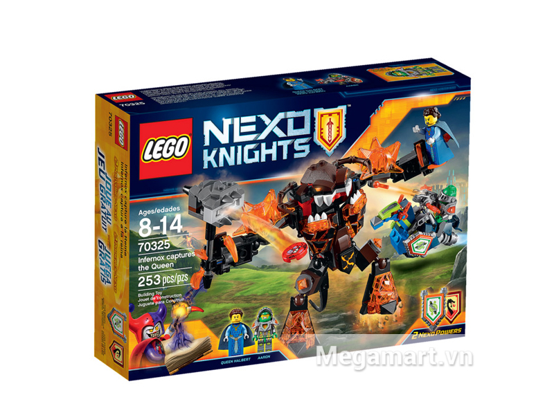 Hình ảnh bộ ghép hình Lego Nexo Knights 70325 - Quái Vật Nham Thạch Bắt Cóc Nữ Hoàng