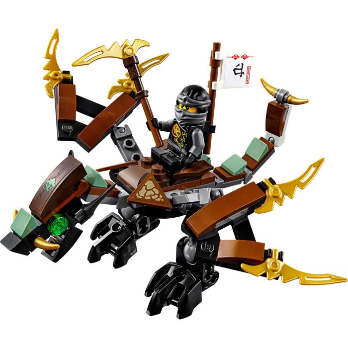 Nhân vật Cole nổi tiếng mưu trí và nhanh nhẹn trong bộ Lego Ninjago 70599