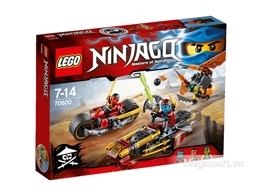 Bộ đồ chơi Lego Ninjago 70600 - Xe địa hình Ninja gồm 231 miếng ghép với nhiều mô hình hấp dẫn
