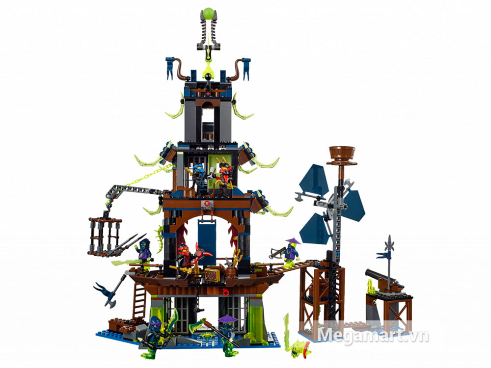 Hình ảnh toàn bộ sản phẩm Lego Ninjago 70732 - Ngôi làng Stiix