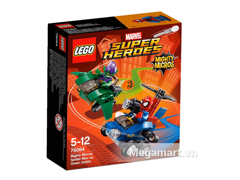 Hình ảnh bộ ghép hình Lego Super Heroes 76064 - Người Nhện Đại Chiến Green Goblin