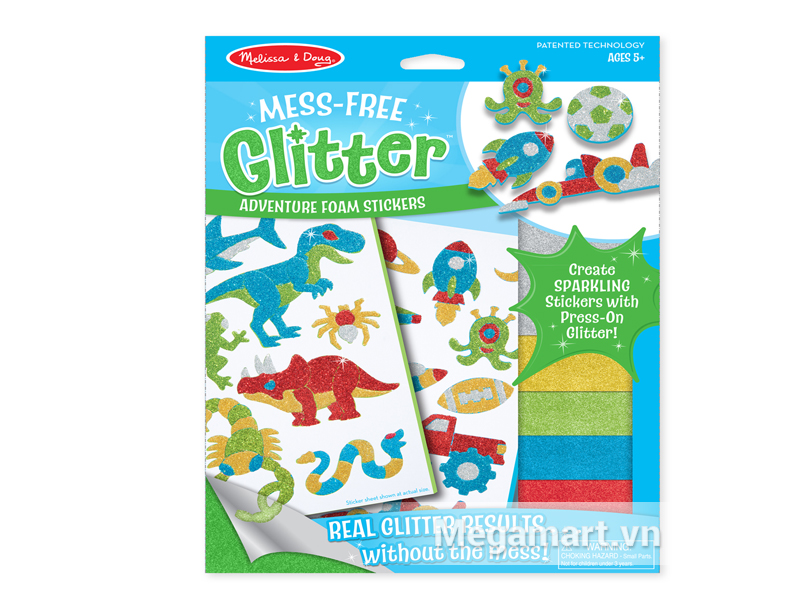 Melissa & Doug Sticker lấp lánh thám hiểm rừng xanh