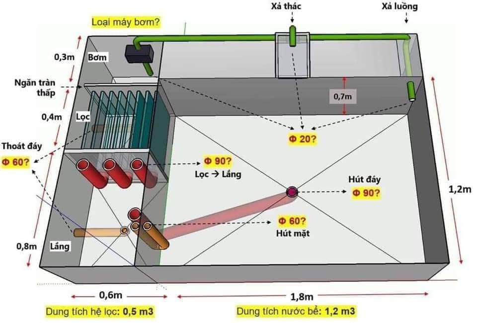 [Hệ thống lọc] Sự khác biệt giữa bộ lọc hồ cá Koi và các loại lọc nước khác