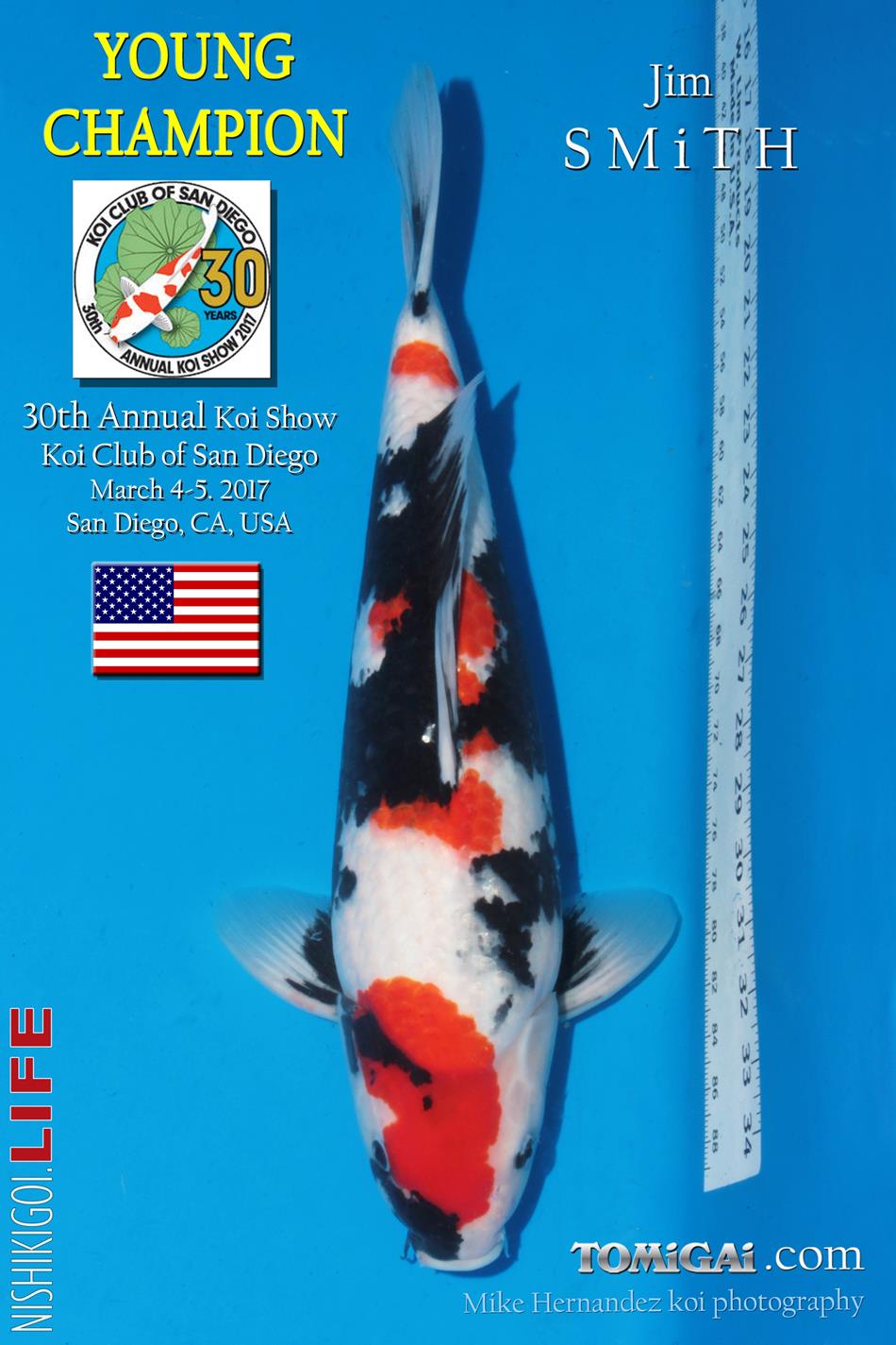 Công bố giải thưởng 30TH San Diego Koi Show 2017 - Luna Koi Farm