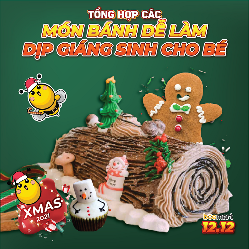 Tổng hợp các món bánh dễ làm dịp Giáng Sinh cho bé