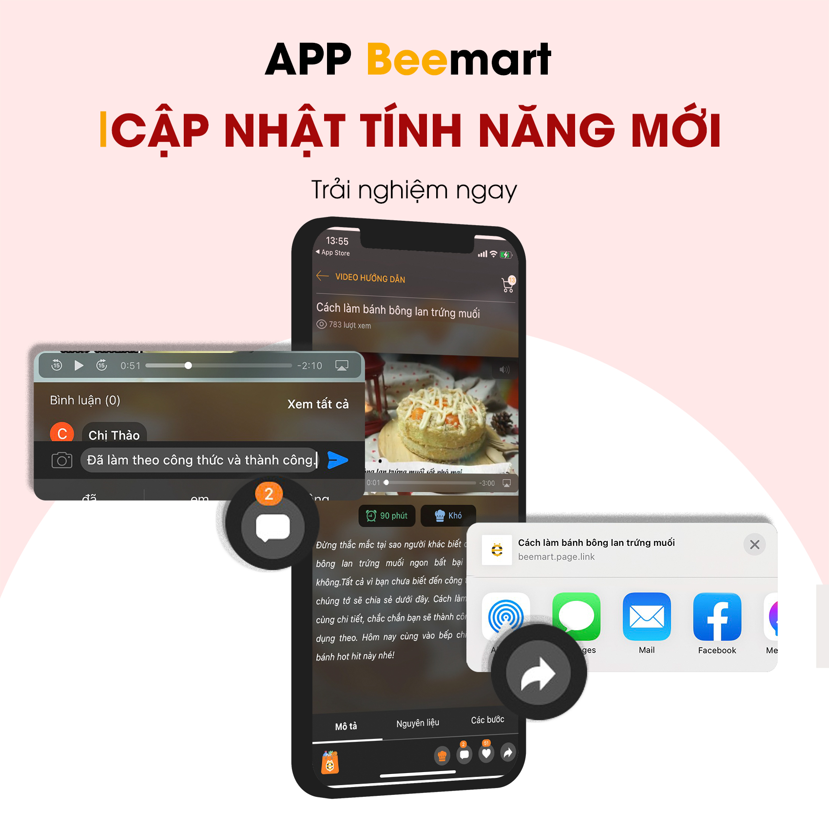 APP BEEMART UPDATE TÍNH NĂNG MỚI CHO KHÁCH HÀNG TRÊN BEEFEED