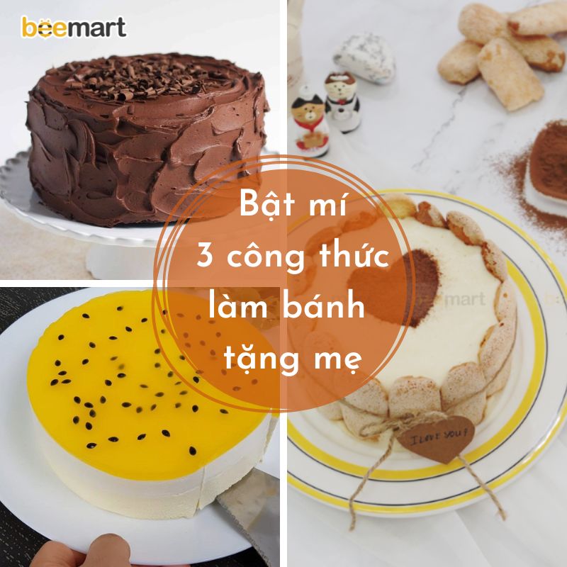 Bật mí 3 công thức làm bánh đơn giản tặng ngày lễ của mẹ