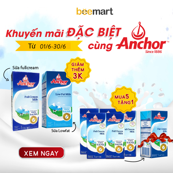 Hưởng ưu đãi đặc biệt từ thương hiệu Anchor