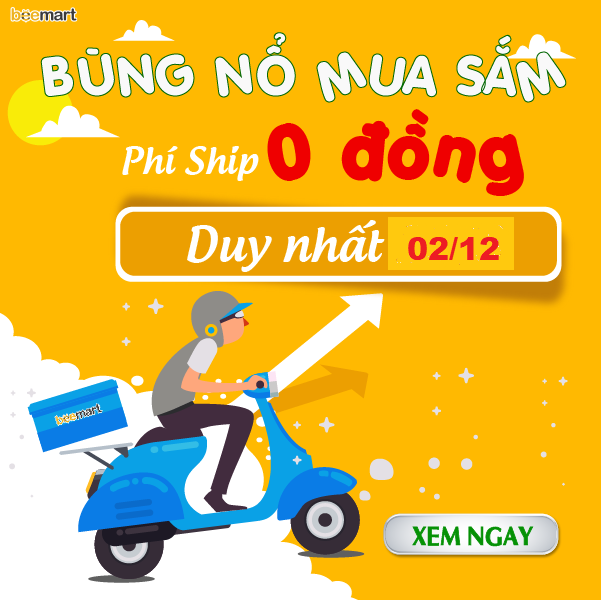 BÙNG NỔ MUA SẮM - MIỄN PHÍ SHIP TOÀN QUỐC DUY NHẤT 02/12