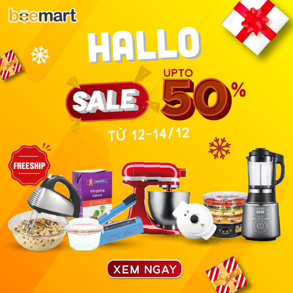 HALLO SALE - SALE CỰC ĐỈNH UPTO 50% ++ TỪ 12-14/12