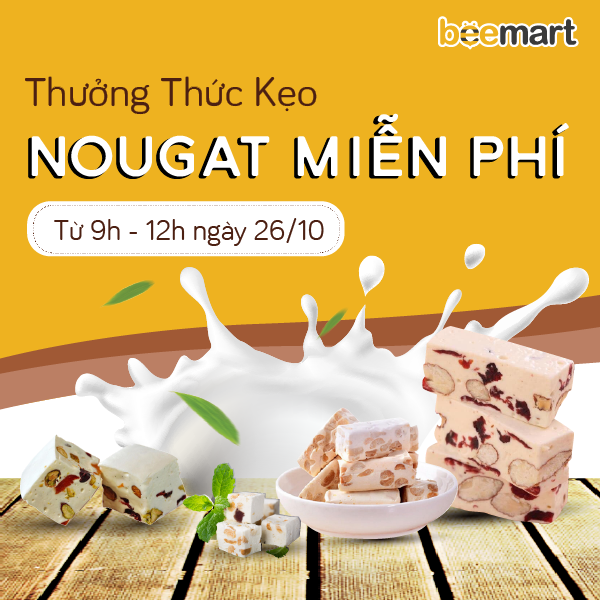 [26/10 - MIỄN PHÍ] HƯỚNG DẪN TRỰC TIẾP CÁCH LÀM VÀ THƯỞNG THỨC KẸO NOUGAT NGAY TẠI BEEMART THỐNG NHẤT