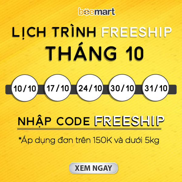 Hành trình ưu đãi - Cùng Beemart FREESHIP tháng 10