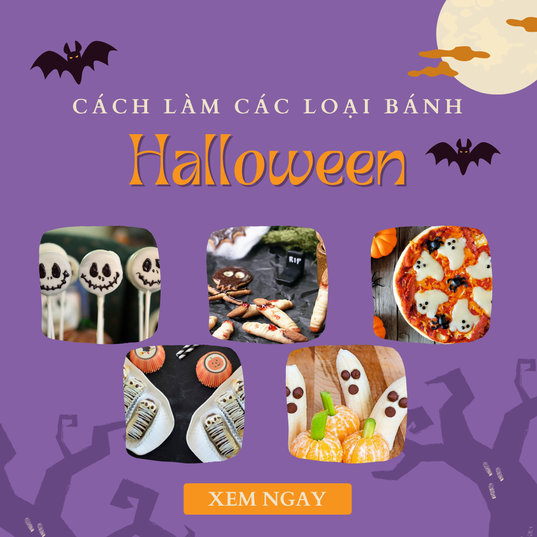 Cách làm các loại bánh cho tiệc Halloween thêm đặc biệt