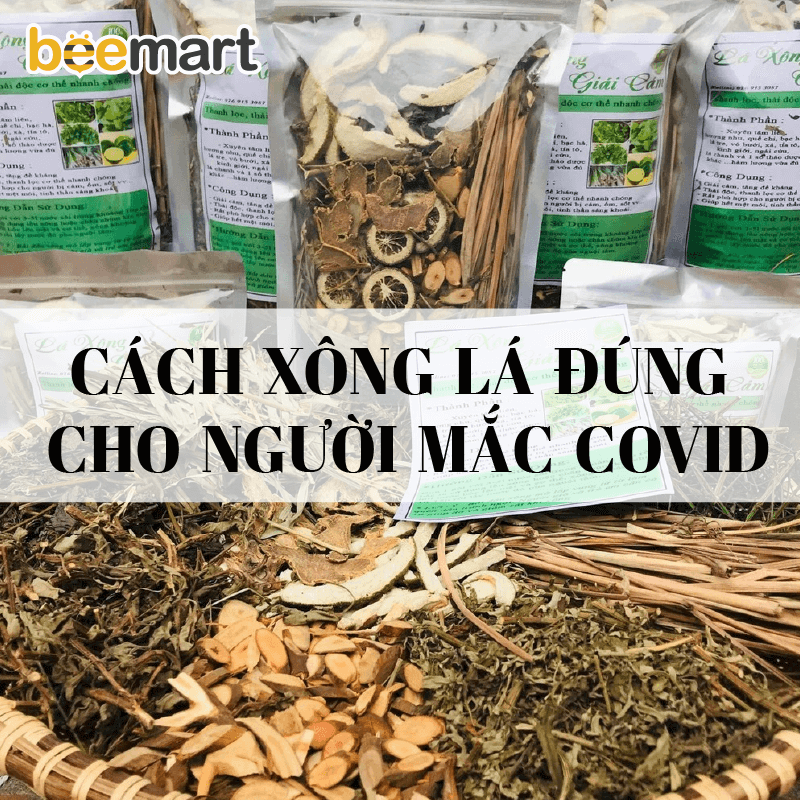 Cách xông lá đúng cách cho người mắc Covid