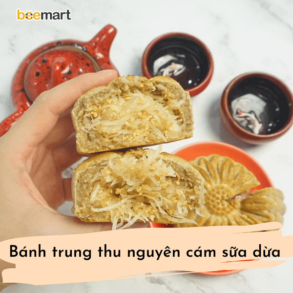 Cách làm bánh trung thu nguyên cám nhân sữa dừa macca healthy cực dễ