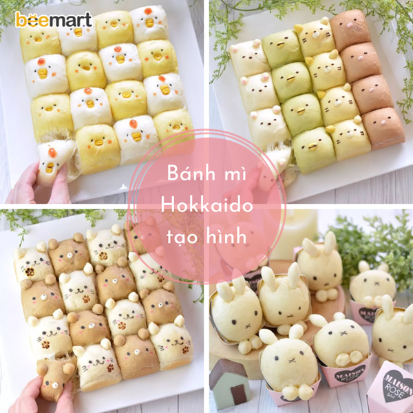 Khám phá cách làm món bánh mì Hokkaido xinh xắn độc đáo