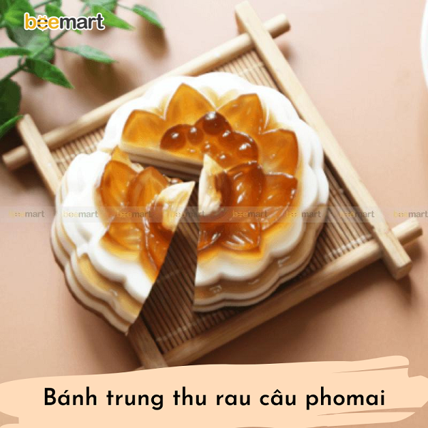 Công thức Bánh Trung thu rau câu cà phê phô mai ngon, đẹp mắt