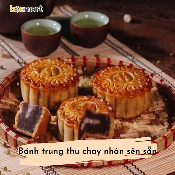 Đa dạng hương vị nhân sên sẵn cho bánh trung thu chay