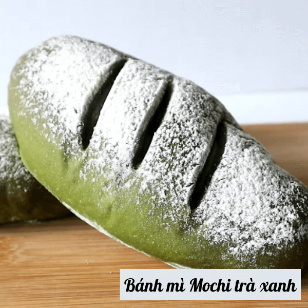 Bánh mì Mochi trà xanh trong dai ngoài giòn và cách làm đơn giản tại nhà