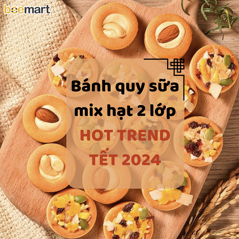 Nuts Pizza - bánh vòng 2 lớp mix hạt độc đáo cho mùa Tết 2024