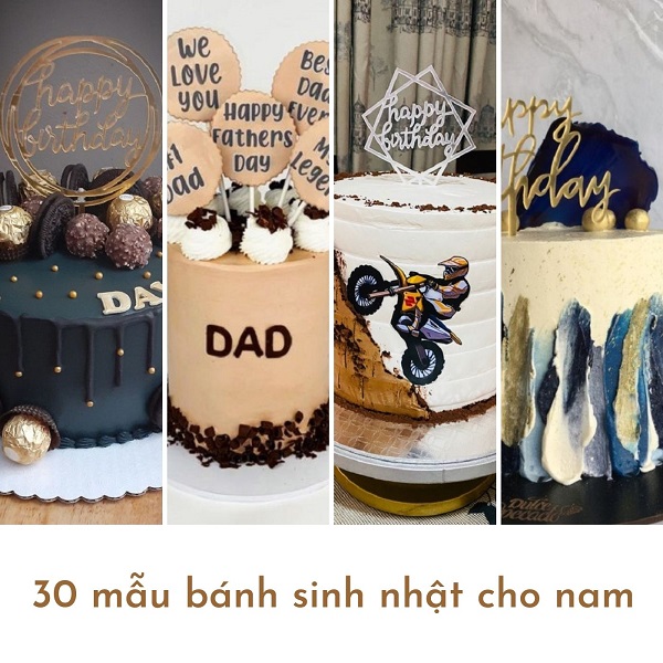 Xu hướng bánh sinh nhật cho nam được ưa chuộng, ĐẸP và ĐỘC ĐÁO