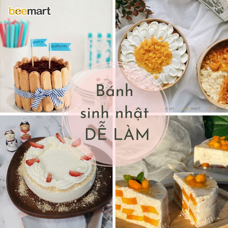 Gợi ý 10+ mẫu bánh sinh nhật dễ làm, người không chuyên cũng thành công