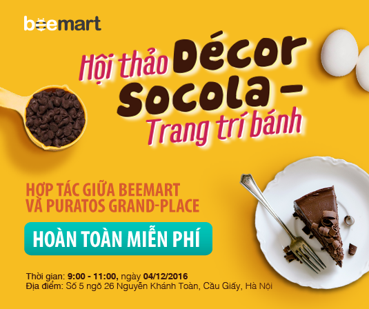 Hội thảo Decor Socola - Sự sẻ chia tuyệt vời từ Puratos