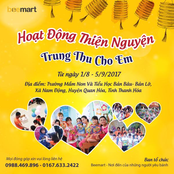 Lời kêu gọi ủng hộ Chương trình Từ thiện Trung Thu Cho Em