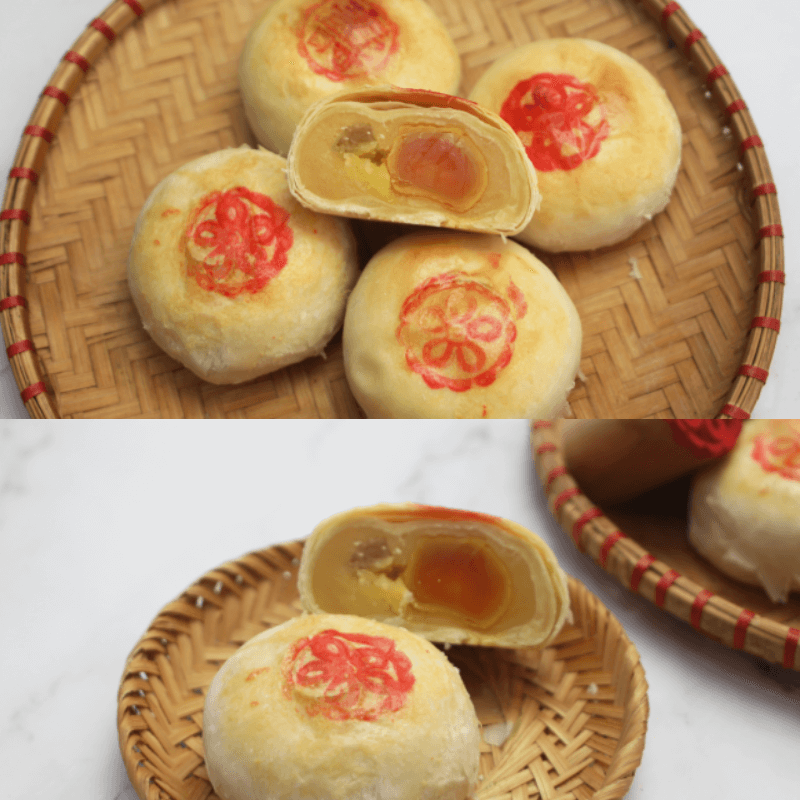Cách làm bánh Pía sầu riêng trứng muối cực dễ tại nhà